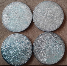 Silver Plated Set Of 4 Grenadier Drinks Coasters