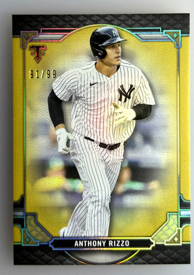 2022 Topps Triple Threads - Anthony Rizzo #81 Gold /99