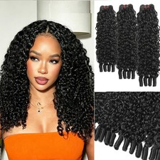 Burmese Curly Bundles Human Hair 16 18 20 Inch 3c4a 100 Virgin Unprocessed C...