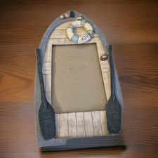 maritime Bilderrahmen in Form eines Ruderboots