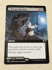 mtg borderless Hagra Mauling // Hagra Broodpit, Zendikar Rising, unplayed