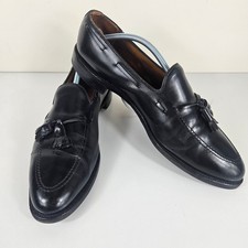 Allen Edmonds Grayson Mens 12.5 A Black Leather Tassel Loafers Made in USA