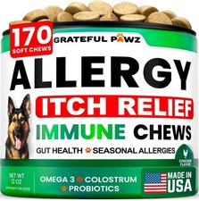 Dog Allergy Chews - Relief - 170 170 Treats, Allergy Itch