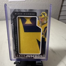 Upper Deck 2025-26 Black Diamond Team Logo Jumbo Filip Gustavsson Sweden TL-FG
