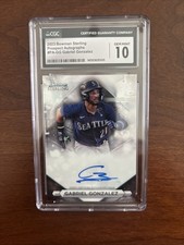 2023 Bowman Sterling Prospects AUTO/ GRADED GMT GABRIEL GONZALEZ RC Now Twins
