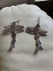 CODY Sanderson for Relios 925, Gemstones,  dragonfly earrings, EUC — photo 3