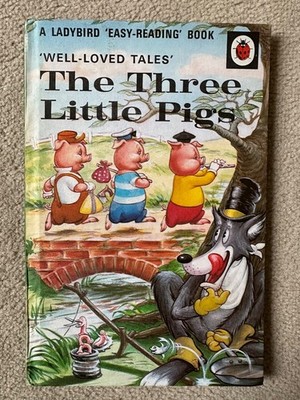 ''THE THREE LITTLE PIGS'' A Ladybird ''easy reading'' Book    Vintage   Series 606D