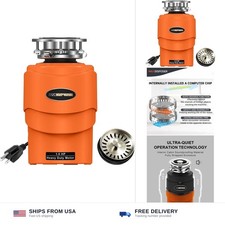 Garbage Disposal 1 HP Ultra Quiet Anti-Jam Gr...