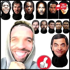 3D Printed Celebrity Mesh for Men Realistic Face Mask Stretch Full Role