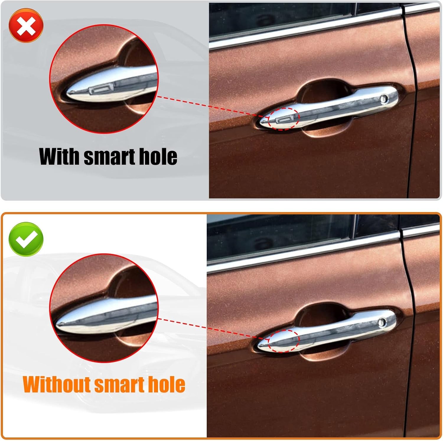 Carbon Fiber Side Door Mirror Cover and Handle Caps Replace Fiber-2 