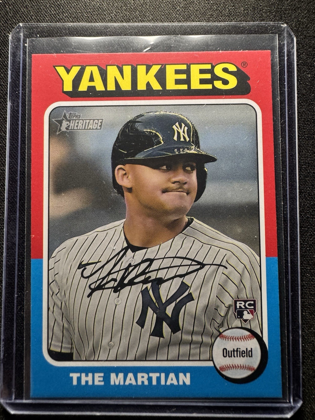 2024 Topps Heritage - Nickname Variation Jasson Dominguez #399 (RC) THE MARTIAN