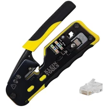 Tools 80024 Ratcheting Data Cable and RJ45 Crimp Tool with CAT6 Plug 50-Pack