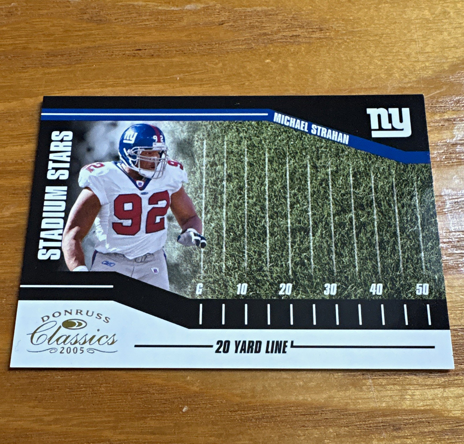 Donruss Classics 2005 Michael Strahan Giants Stadium Stars #SS-27 20yd /250