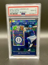 2020 Panini Chronicles Bo Bichette Contenders Optic Blue Ice #1  40/99 PSA 10