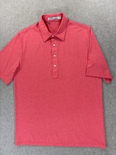 Criquet RANGE Polyester Cotton Short Sleeve Polo Shirt Men's Medium Pink