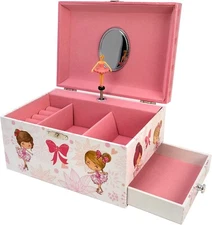 The San Francisco Music Box Company Ballet Recital Musical Jewelry Box with Side