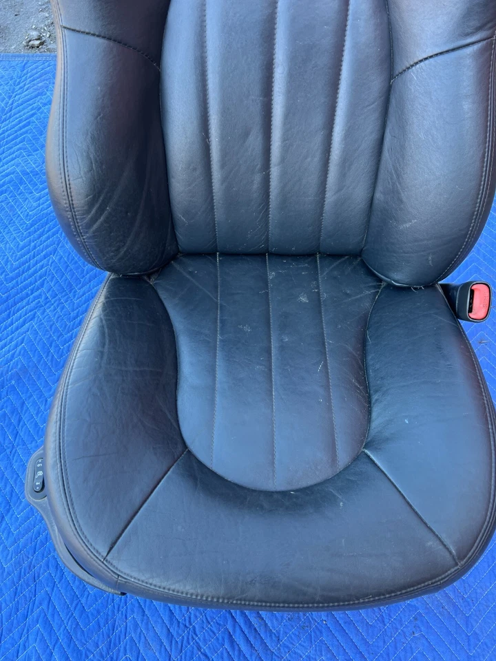 Assento balde elétrico 2001-2004 Chrysler 300M dianteiro direito couro preto fabricante de equipamento original #56MC - Imagem 3 de 4