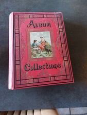 AUSSERGEWÖHNLICHES ALBUM SAMMLUNG 19. JAHRHUNDERT CA. 830 CHROMOS BILDER U.A. LIEBIG