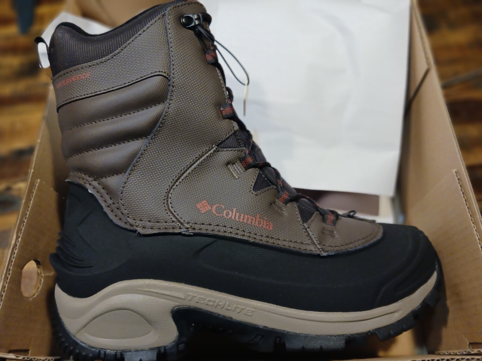 MENS Columbia Bugaboot III Waterproof Leather Winter Boots Sz 13 Wide