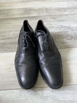 To Boot Black Leather Cap-Toe Derby Oxfords Alessio Black Cap Toe Balmoral Oxford main image 3