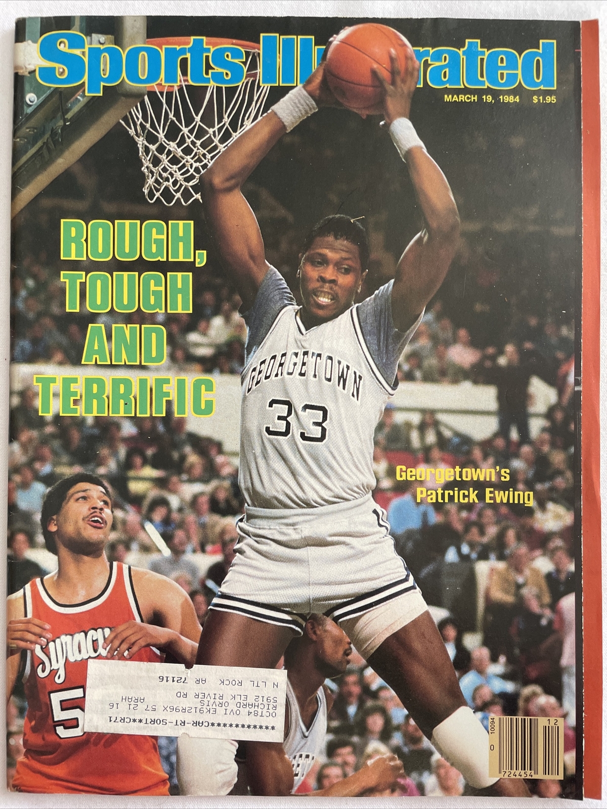 1984 March 19, Sports Illustrated Magazine, Patrick Ewing  (CP369)