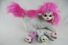 Just Play Puppy Surprise White  Pink Stuffed Animal Mom w/ 3 Puppy Litter Plush