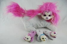 Just Play Puppy Surprise White & Pink Stuffed Animal Mom w/ 3 Puppy Litter Plush