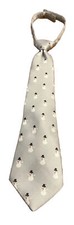 GYMBOREE SNOWMAN TIE Grey Size 6 And Up 14 Hook And Loop Closure NWOT