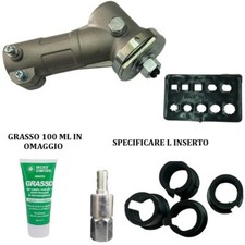 Coppia Conica Decespugliatore Universale, Asta 24-25-26mm-Inserto-Testina-Italy