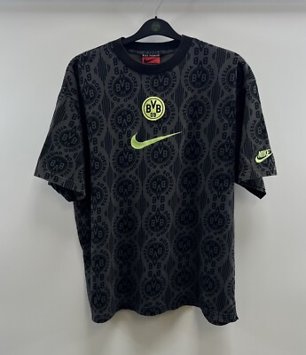 希少　美品 Nike ナイキ　ドルトムント 95/96 アウェイシャツ L 希少 美品 Nike ナイキ ドルトムント 95/96 アウェイシャツ L