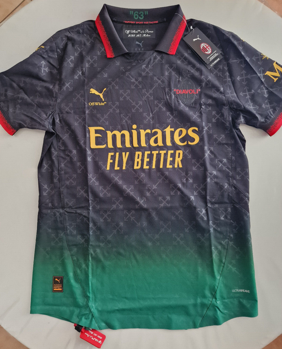 正規品 ACミラン PUMA プレッジャーズ ラファエル レオン レアオ Authentic Puma Milan Off-White Fourth XL Black 'Rafa Leao