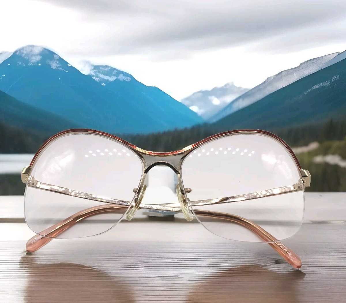 Women's Tura Metal Plastic Large Square Eyeglasses 1/2 51/18/140 