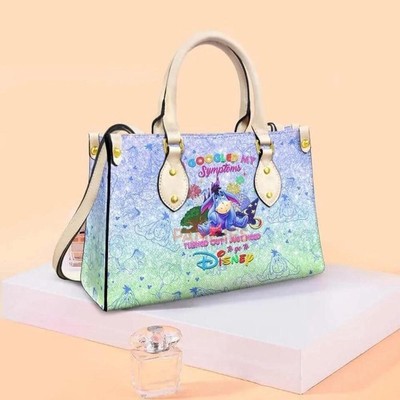 Personalized Disney Eeyore Leather Handbag, Disney Leather Handbag, gift Woman