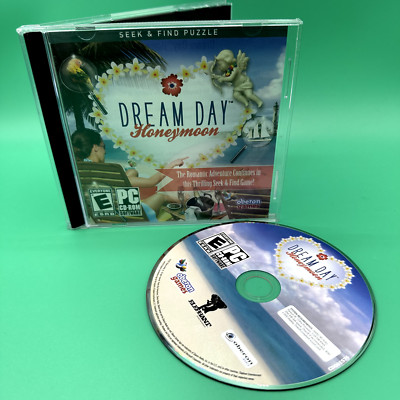 Dream Day Honeymoon PC CD Rom Windows Computer Game RARE Romantic Puzzle Game