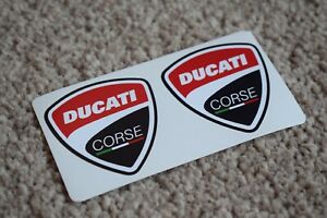 Ducati Corse Motorcycles Logo Motorbike Bike Race Racing Decals Stickers 50mm Ebay
