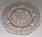 Rare Hazel Atlas Royal Lace Pink Depression Glass 10” Dinner Plate Stunning