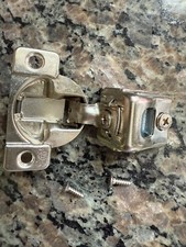 74 Kitchen Cabinet Hidden Hinges 1-1/4 inch Overlay Satin Nickel Stainless Steel