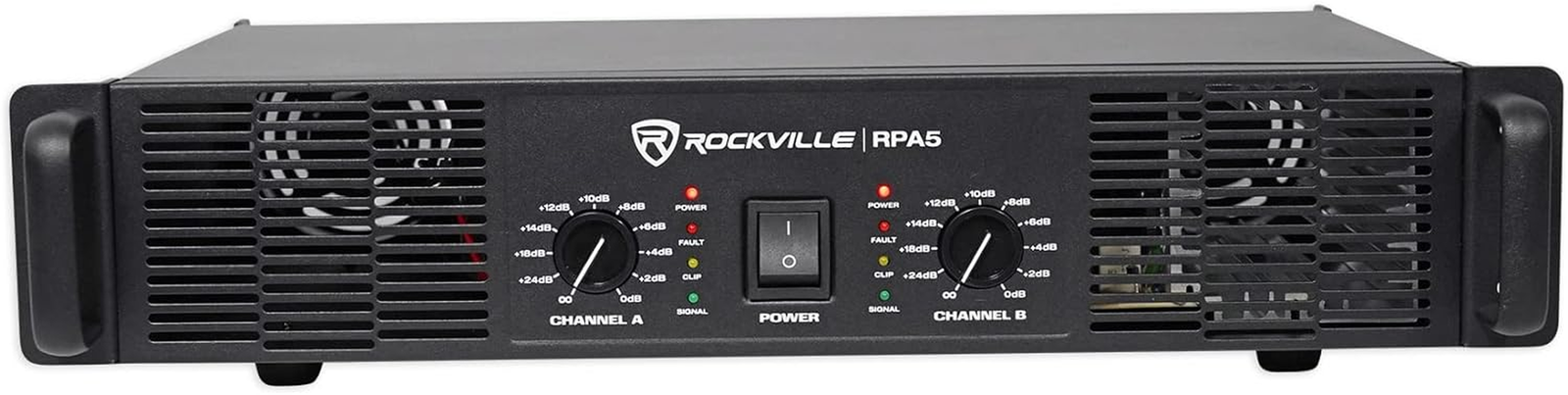 RPA5 1000W Peak / 400W RMS 2-Channel Power Amplifier, Rack Mountable - Perfect f