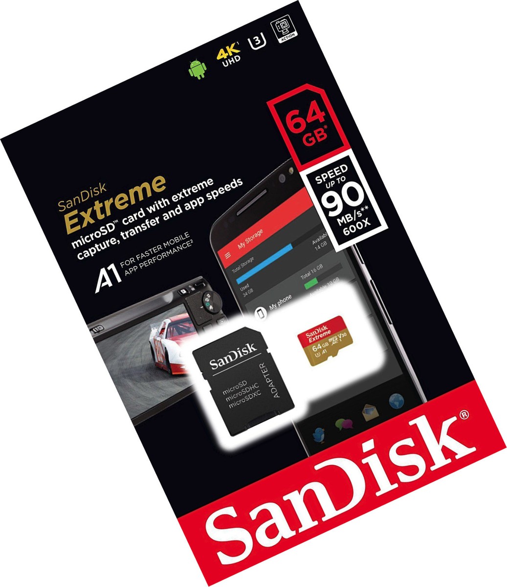 Sandisk 64G Micro Extreme V20 4K ultra HD video SD card for DJI