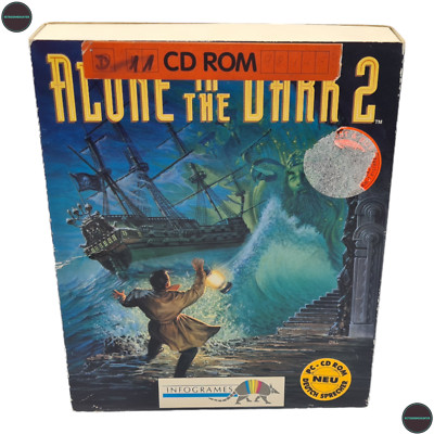 Alone in the Dark 2 IBM Dos PC CD-Rom Spiel Big Box Infogrames 1993 Vintage 90s