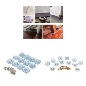 12pcs Clear Furniture Feets Pad Hardwood Floor Protectors Non