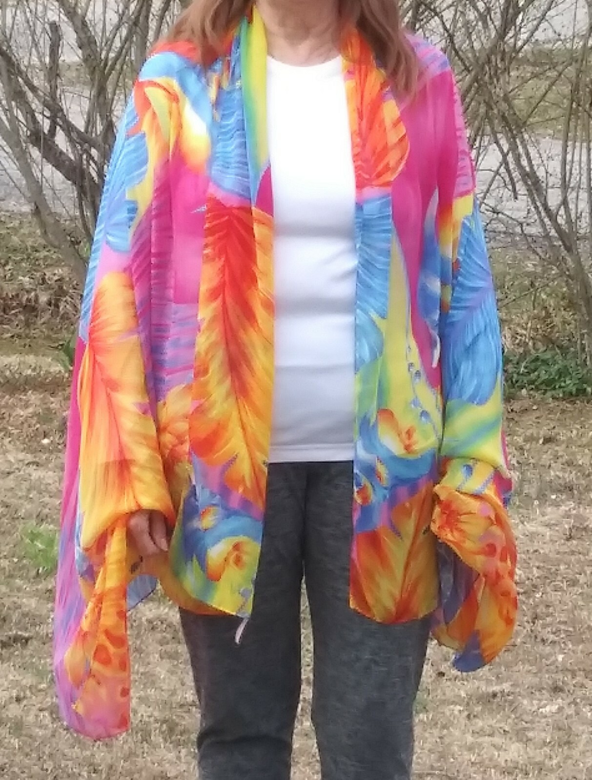 PEPPERMINT BAY Extra Large Multifunctional Scarf … - image 1