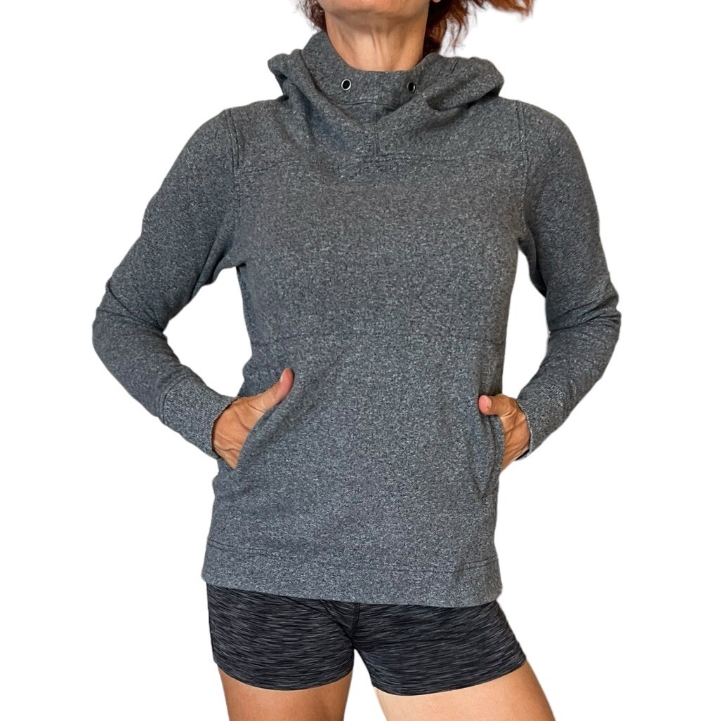 Lululemon Split Pullover Hooded Heathered Speckle… - image 9