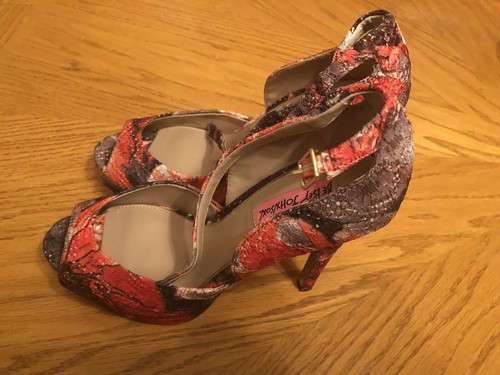 Betsey Johnson Angelick Heels Red 