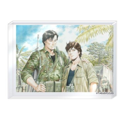 City Hunter Angel Dust Mini Acrylic Block Stand Ryo Saeba Shin Kaibara Anime JP