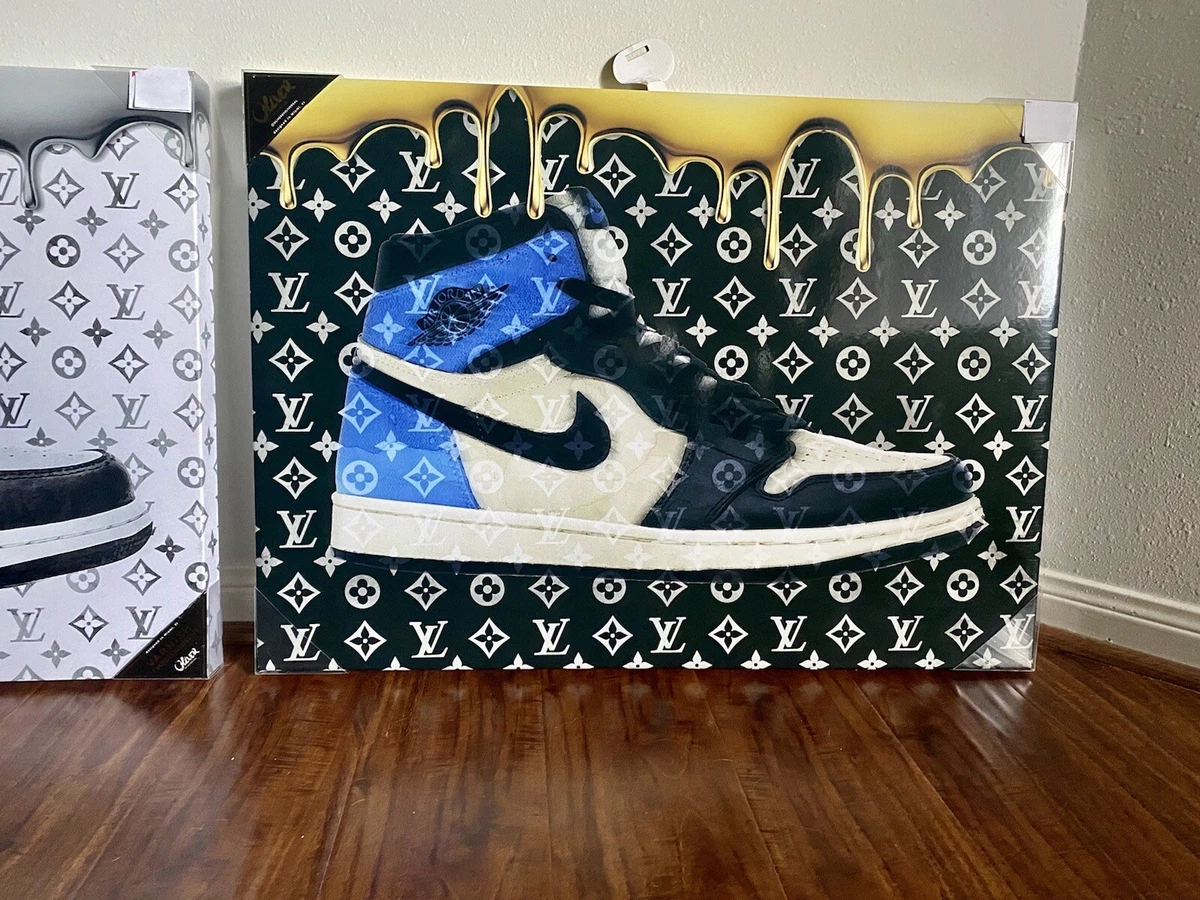 Nike Jordan 1 x Oliver Gal Canvas Wall Art Sneaker “Obsidian &