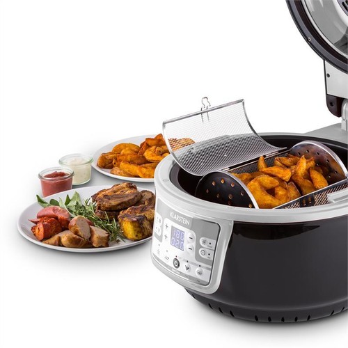 HOT: INFRAROT HALOGEN HEIßLUFT BACK OFEN FRITEUSE GARGERÄT KOCHTOPF GRAU-SCHWARZ - Bild 9 von 11
