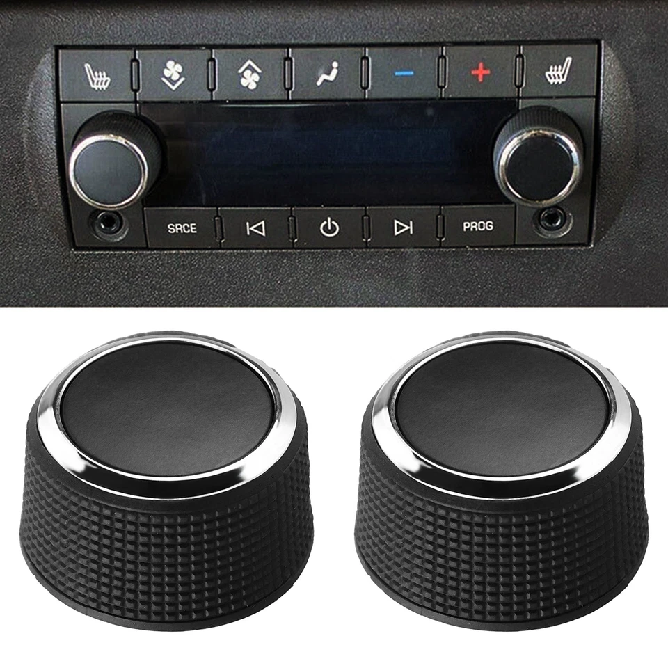 2Pcs Rear Audio Volume Control Knob 2291-2547 For GMC Yukon XL 1500 2007-2014  Foto 3 de 4