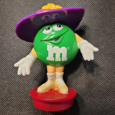 M&M Easter Decoration Egg Green Cake Topper 1998 3'' Vintage Cupcake 