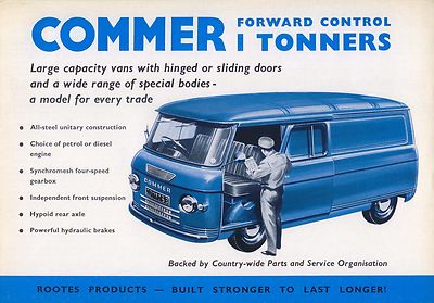 Commer Forward Control 1600 1 Ton Vans 